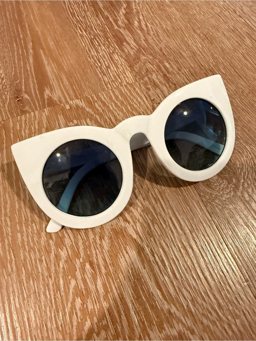 White cat eye sunglasses  Similar to Valley eyewear